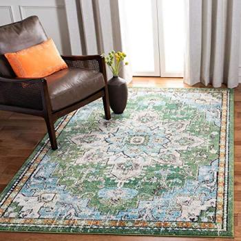 Madison 6ft x 9ft Green Turquoise Area Rug – Safavieh