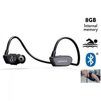Casque de sport Lenco BTX-860BK Bluetooth® étanche 8 Go