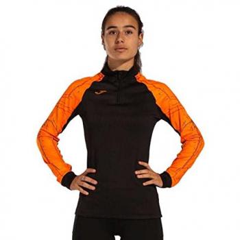 Sweat à Demi-zip Joma Elite IX Femme Noir Orange