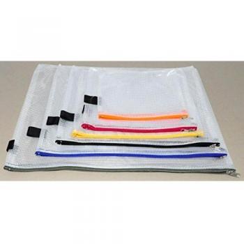 Mehrfarbiger PVC-Zip-Beutel – 6‑teiliges Set, Vielseitigkeit inklusive