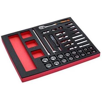 Jeu Bahco 3/8 : Cliquets, Douilles et Module Mousse 2/3 Fit&Go