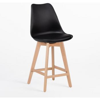 Sgabelli 4‑unita Nordic Sklum, 65 cm di altezza, cuscino similpelle