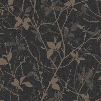 Graham & Brown Boutique Belle Charcoal‑Gold Design