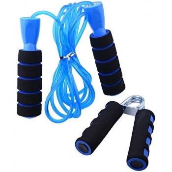 Home Gym Jump Rope and Hand Grip Set