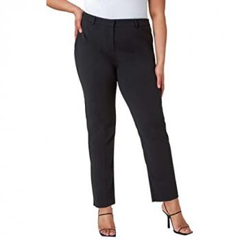 Pantalon Straight Leg Noir Roman