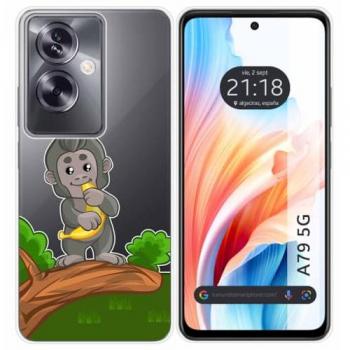 Funda Transparente con Diseño Mono para Oppo A79 5G