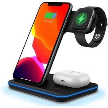 Cargador inalámbrico 15W para iPhone 11 y Apple Watch