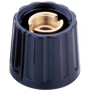 Bouton rotatif noir 20 mm x 15 mm Mentor 332.4