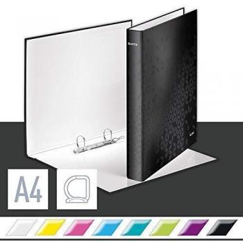 Leitz Ringbuch WOW A4+, 2 Ringe, 25 mm, Schwarz