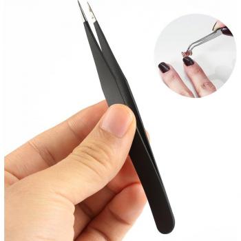 Stainless Steel Fine Tip ESD Tweezers for Beauty Use