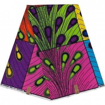 Tissu de mariage en coton Ankara