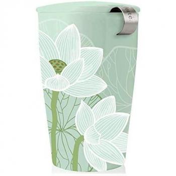 Tea Forte Kati, tasse à thé en céramique avec infuseur, modèle Lotus