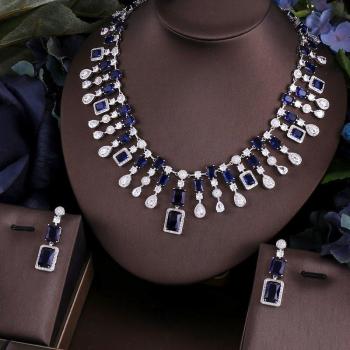 Janekelly 4pcs Wedding Jewelry Set for Women