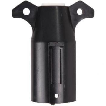 Black Plastic 7-Pin Trailer Plug for Vehicles