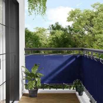75x1000 cm Blue Balcony Privacy Screen 100% Oxford Polyester vidaXL