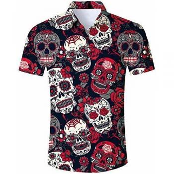 Goodstoworld Smart Casual Floral Hawaiian Shirt – XL Mens