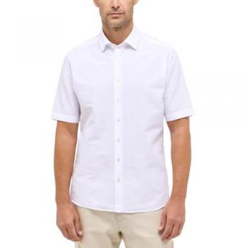 Kurzarmhemd ETERNA MODERN FIT, Herren, Gr. 40, weiß, tailliert