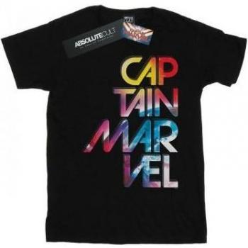 Captain Marvel Boys Galactic Text T-Shirt