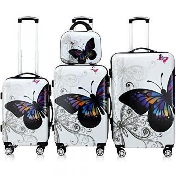 Valises de voyage rigides Butterfly 4-delig en polycarbonate