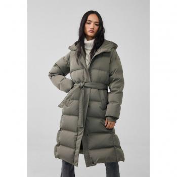 Cappotto Piumato Stradivarius Lungo Kaki S