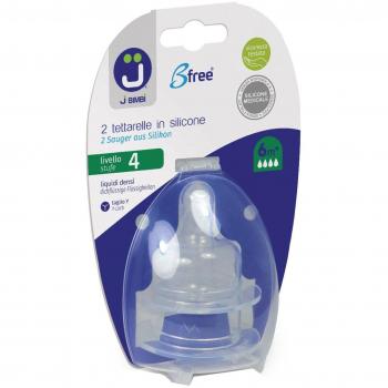 J BIMBI B FREE CLASSIC/GLASS/ME 2 TETTARELLE IN SILICONE TAGLIO Y