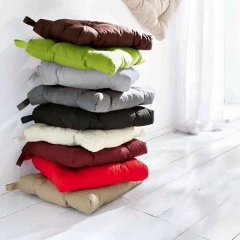 Sun Garden Kissen Gesa, 40 x 40 cm, Schwarz, Wendekissen mit Klettbändern