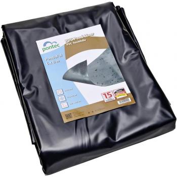 Bâche pour bassin Pontec 90009 PVC noir 6m par 8m