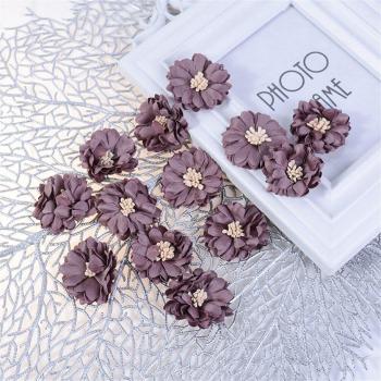 10Pcs Mini Peony Silk Flowers for Craft Projects