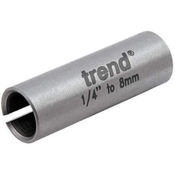 Trend Router Collet Sleeve Adapter 8mm to 6.35mm