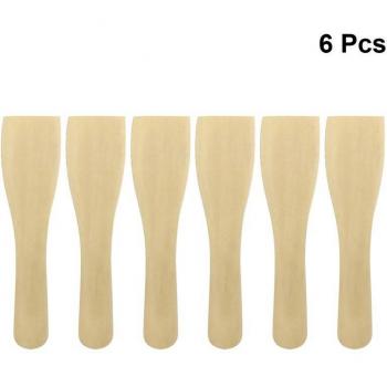 Chef’s Wooden Spoon Set – 6pcs – Heat Resistant, Non‑Stick, Small Cooking Utensils