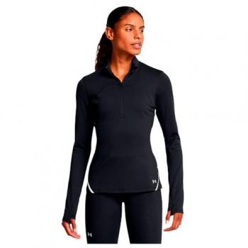 Camiseta larga Under Armour Vanish CW Half Zip negra para mujer