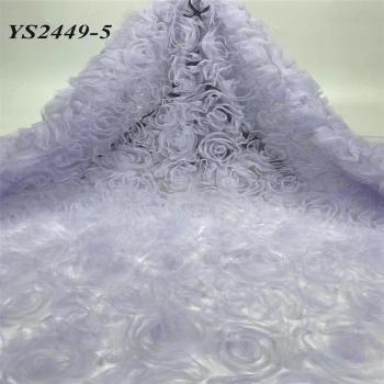 African Countries Lovely Little Girl Skirt White Mesh Fabric 5 Yards