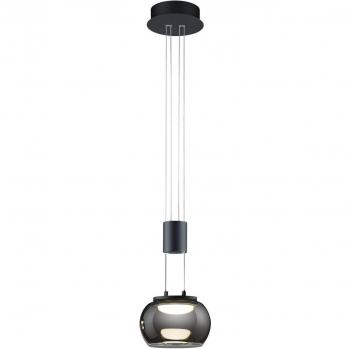 Madison 1-flammige LED-Hängeleuchte, schwarz