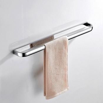 Barra de toalla de bronce, perchero individual para baño y cocina