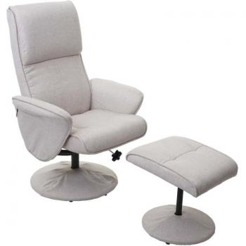 Fauteuil de Détente Chesterfield PVC Blanc avec Dossier Ajustable