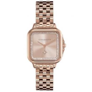 Olivia Burton 24000085 Classic 28mm Grosvenor Soft Blush Carnation Gold Bracelet Ladies’ Watch