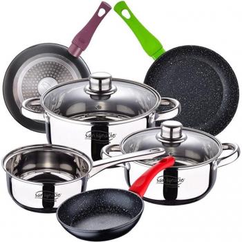 San Ignacio Set de cocina 5 piezas Cassel con sartenes (20/24/28 cm) Jolie