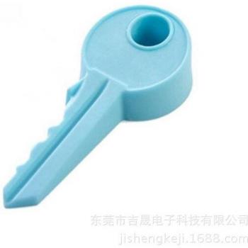 Tope de puerta de seguridad en forma de llave, 10 cm
