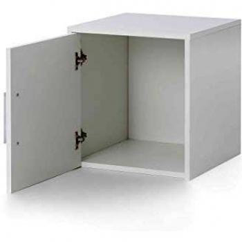 WILLMES Serie Maxi‑Office Schrank – Weiß, schmal, 1 Tür