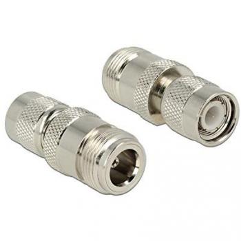 Adaptador de cable DeLock 89573 Clase N a TNC, acabado plateado