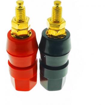 Red Black Amplifier Banana Plug Connectors