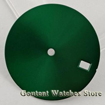 Goutent 28.5mm Black/Green/Gold Sterile Dial for NH35 NH36 4R Movement