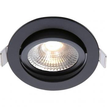Kantelbare Gu10 InbouvSpot 60 Grad Warmwit Zwart 85x23mm