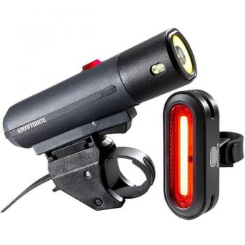 F‑800+ Alley Cob Light Set by Kryptonite – 800/75 Lumens Black, Unisex