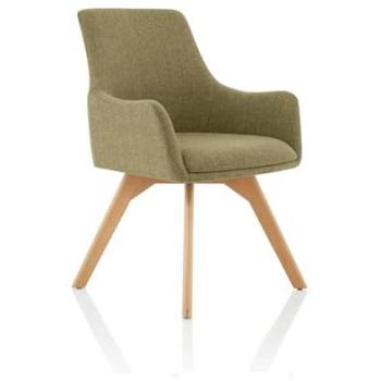 Carmen Bespoke Wire-Fabric Desk Companion – Wood Leg Design