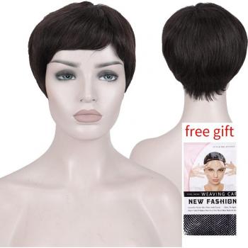 Perruque Droite Naturelle Blonde Courte