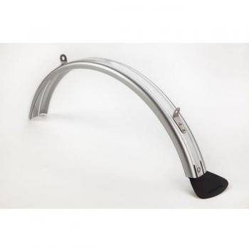Brompton spatbord met flap R-versie zilver