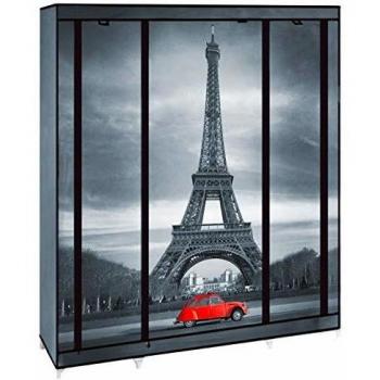 Armoire de Rangement Paris Dressing Penderie XXL Tissu