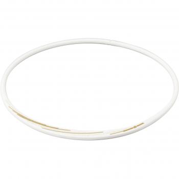 Phiten RAKUWA Slash Line Lame Necklace, 50 cm, Dual‑Tone