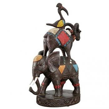 GILDE Skulptur MUFASA braun Kunstharz 40cm